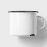 Top View of a Metal Mug Mockup