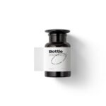 Top View of a Mini Bottle Mockup