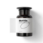 Top View of a Mini Bottle Mockup