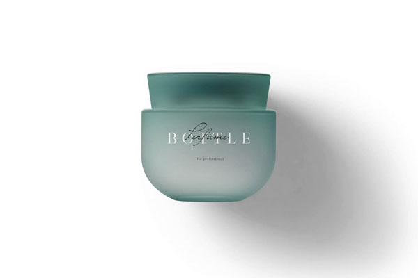 Top View of a Mini Cosmetics Bottle Mockup