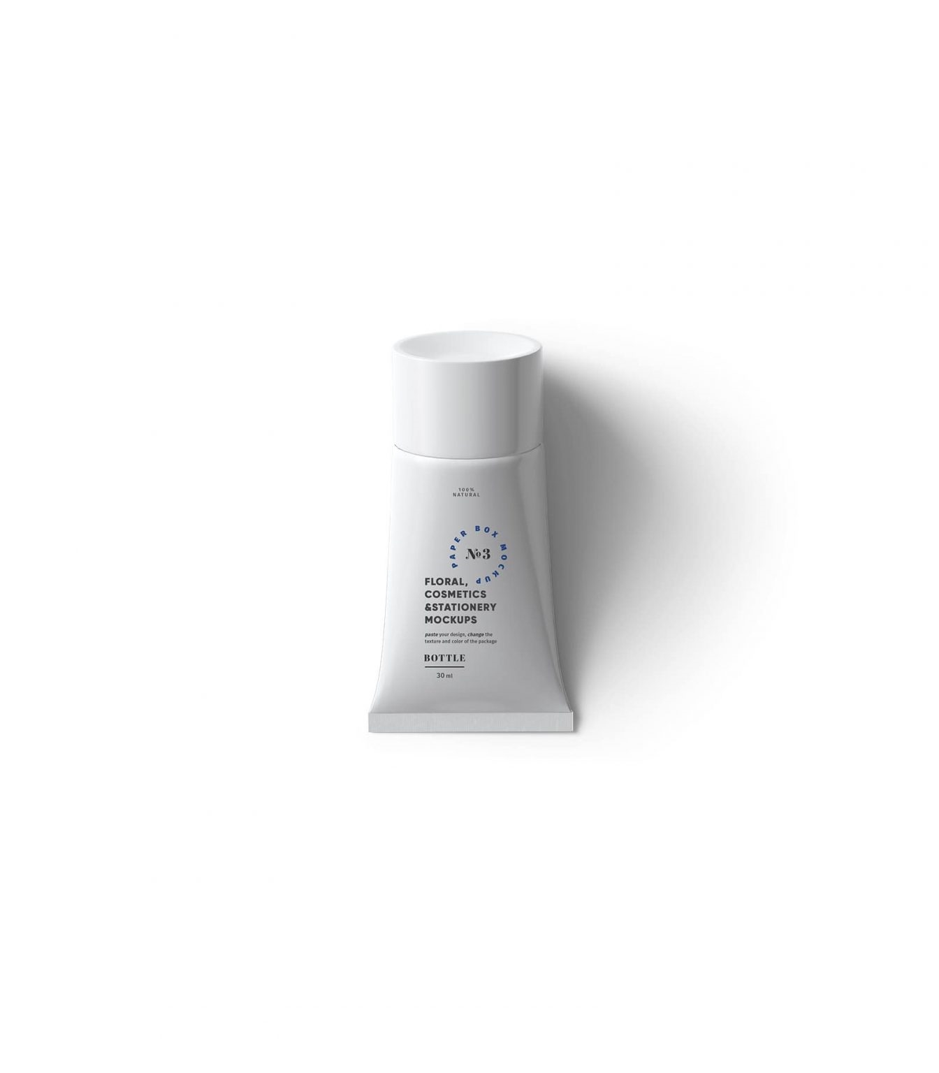 Top View of a Mini Cosmetics Tube Mockup FREE PSD