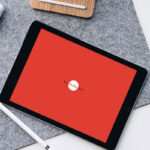 Top View of a Modern iPad Screen Mockup