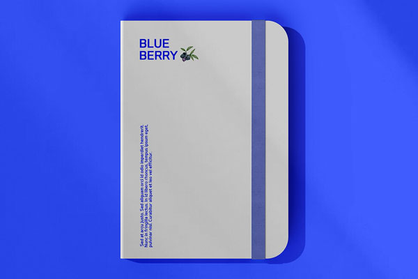 Top View of a Modern Notebook Mockup