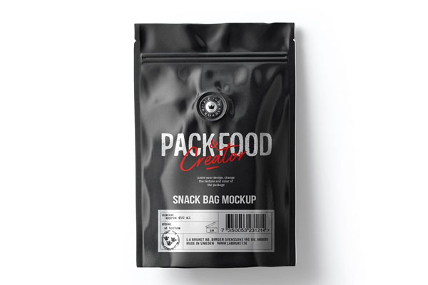 Top View of a Paper Coffee Bag Mockup