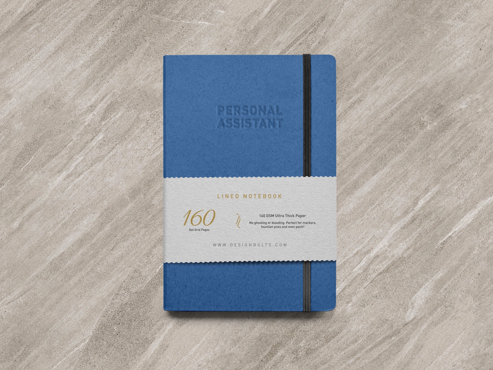 Top View of a Personal Paper Notebook Mockup FREE PSD