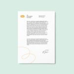 Top View of a Realistic A4 Document Mockup
