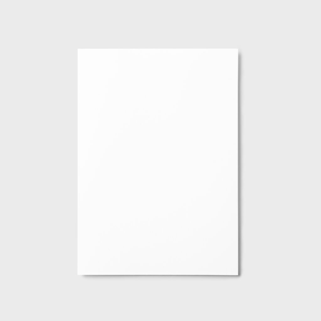 Top View of a Realistic A4 Document Mockup