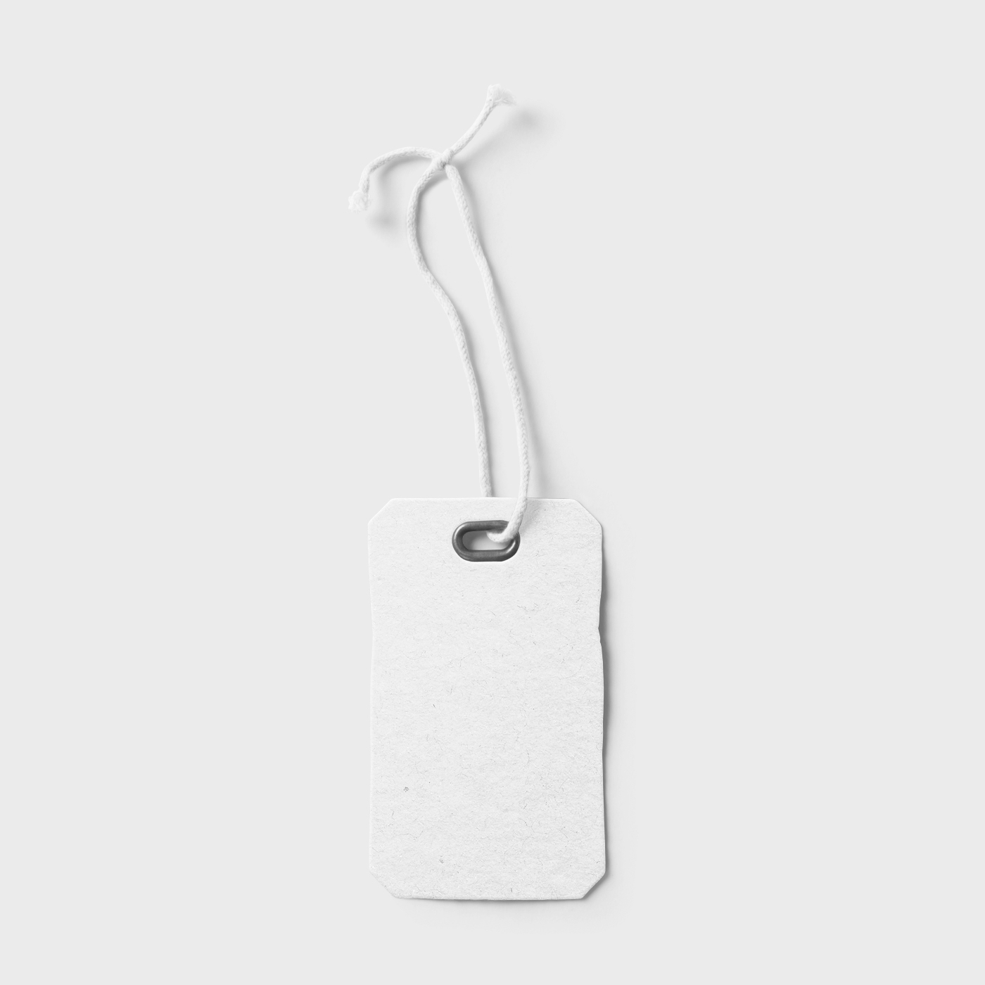 Top View of a Rectangular Label Tag Mockup FREE PSD