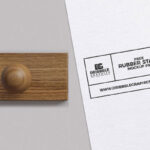 Top View of a Rubber Stamp Mockup