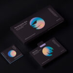 Top View of a Set of 3 Rectangular and Square Box Mockups