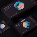 Top View of a Set of 3 Rectangular and Square Box Mockups