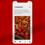 Top View of a Smartphone Display Mockup