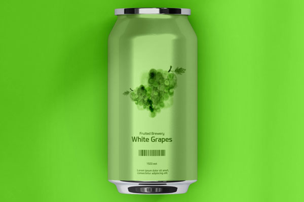 Top View of a Soda Can Mockup