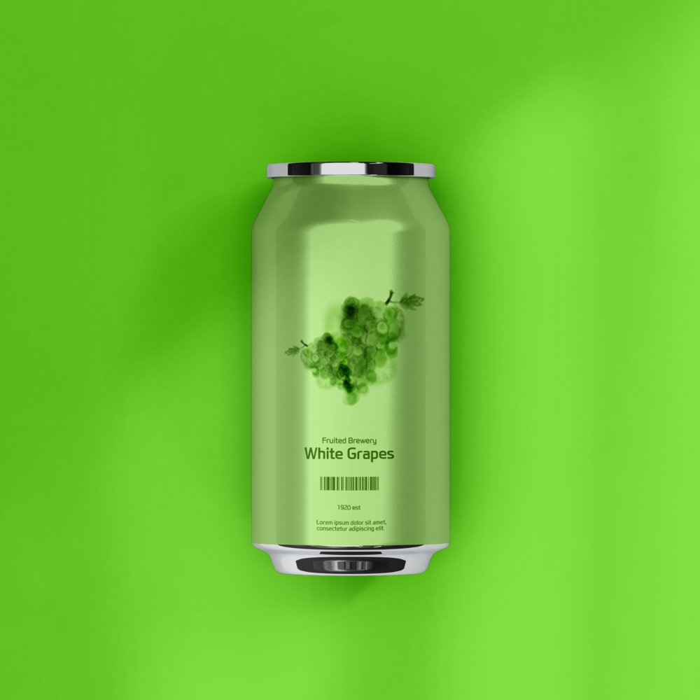Top View of a Soda Can Mockup