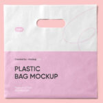 Top View of a Square Plastic Bag Mockup