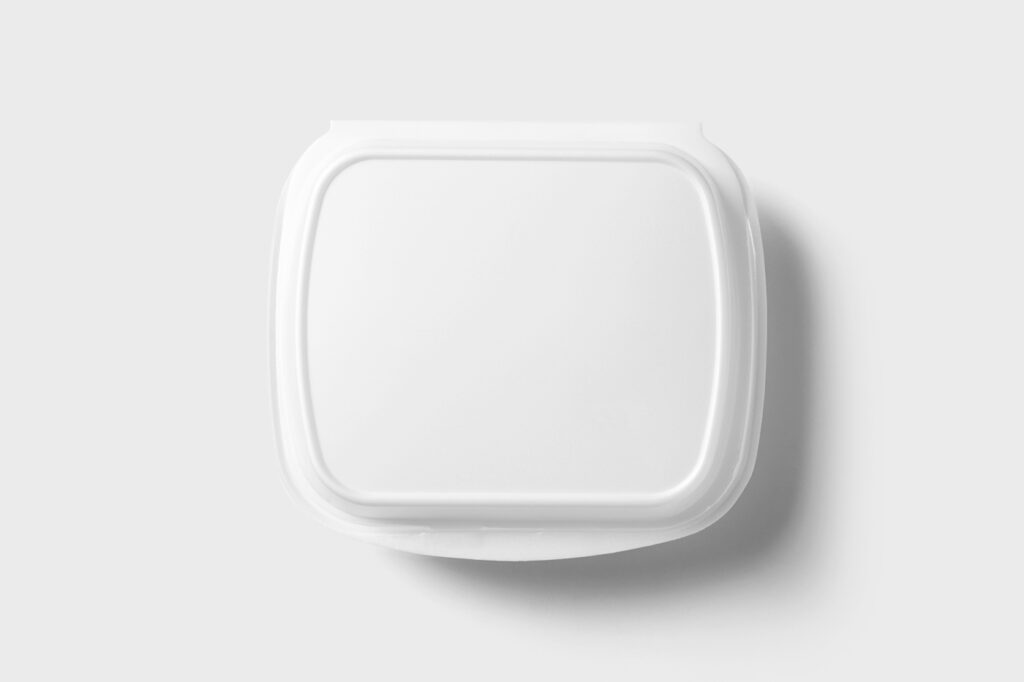 Top View of a Take Away Box Mockup