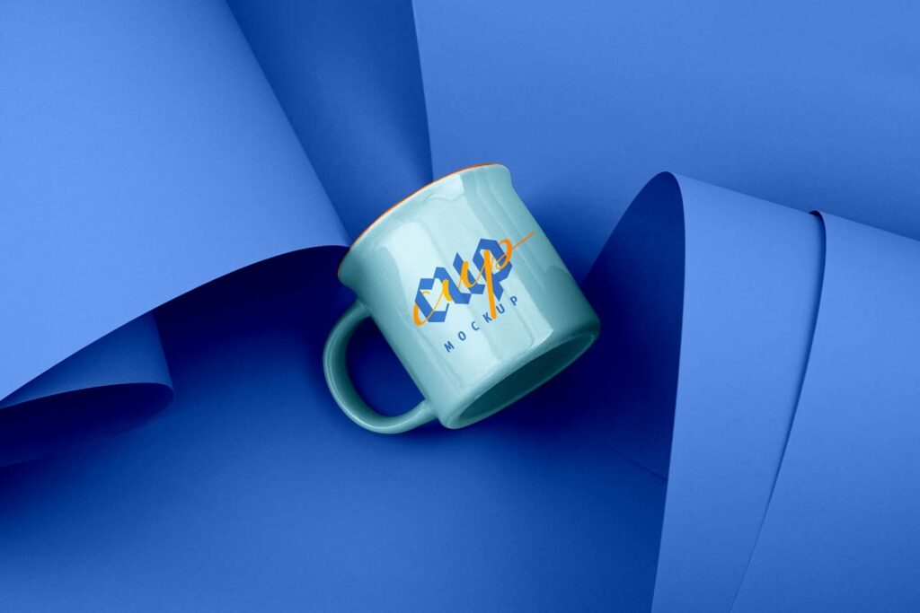 Top View of a Teacup Mockup