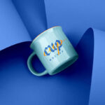 Top View of a Teacup Mockup