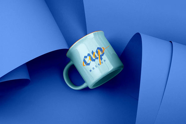 Top View of a Teacup Mockup