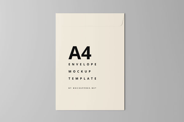 Top View of A4 Envelope Mockup
