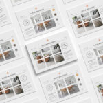 Top View of A4 Size Paper Branding Mockup