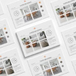 Top View of A4 Size Paper Branding Mockup