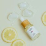 Top View of an Essential Oil Dropper Bottle Mockup