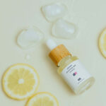 Top View of an Essential Oil Dropper Bottle Mockup