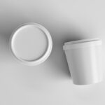 Top View of an Ice Cream Round Tub Mockup