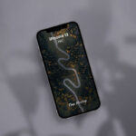Top View of an iPhone 12 Pro Screen Mockup