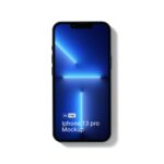 Top View of an iPhone 13 Pro Mockup