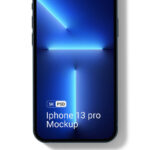 Top View of an iPhone 13 Pro Mockup