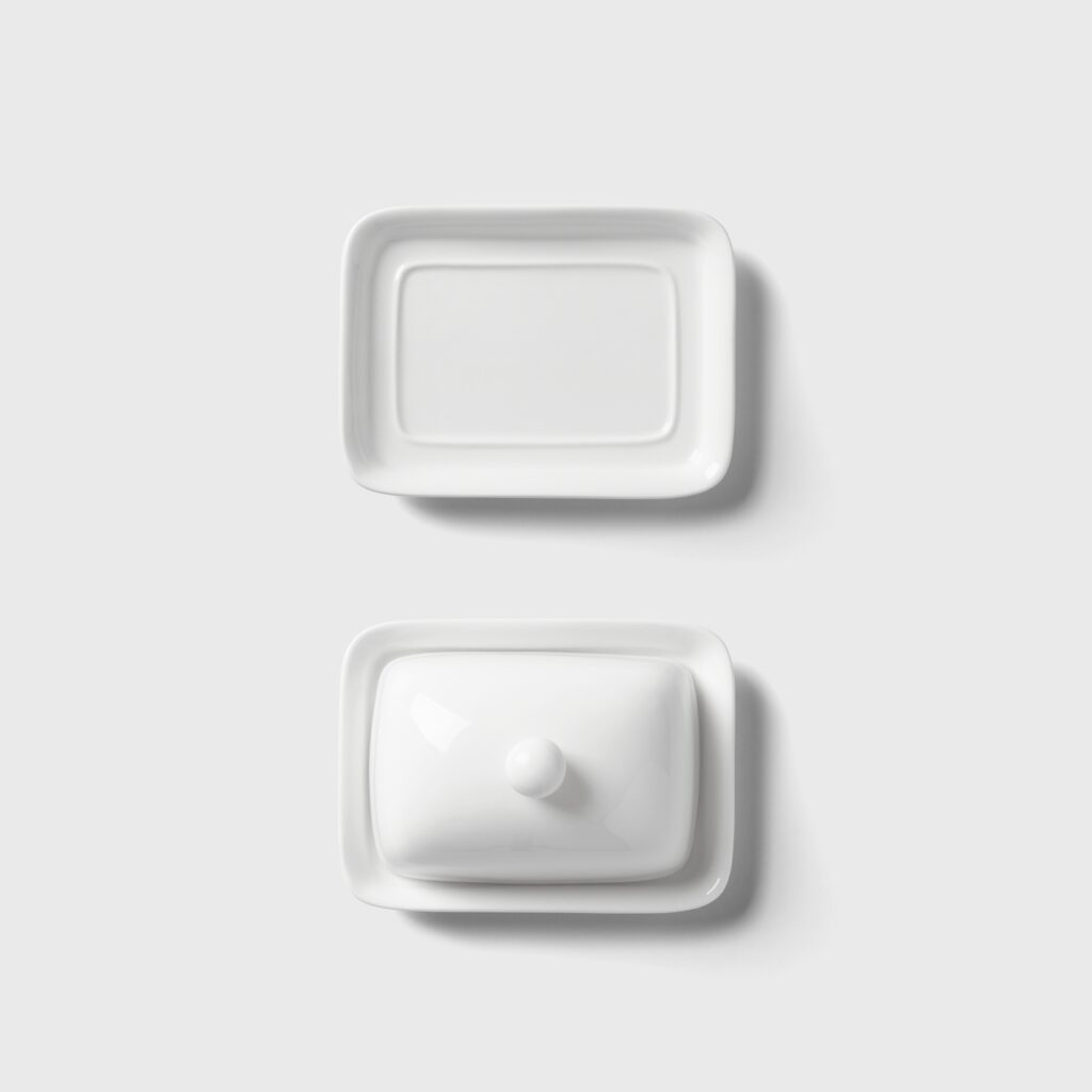 Top View of Butter Dish Mockup
