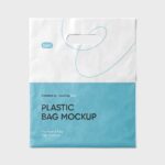 Top View of Carrier Plastic Bag Mockup