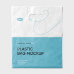 Top View of Carrier Plastic Bag Mockup
