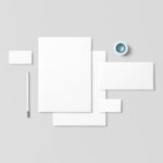 Top View of Corporate Stationery Mockup
