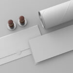 Top View of Stationery Mockup Showcasing Envelope