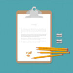 Top View of Flat Stationery Items Mockups