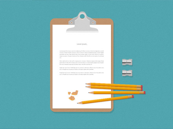 Top View of Flat Stationery Items Mockups