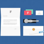 Top View of Flat Stationery Items Mockups