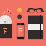 Top View of Flat Stationery Items Mockups
