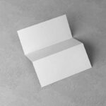 Top View of Foldable Simple A4 Letterhead Mockup