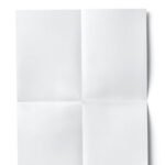 Top View of Folded Paper Mockup