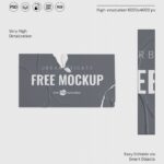 Top View of Geometric Urban Stickers Mockup