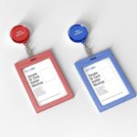 Top View of ID Card Holder Mockup