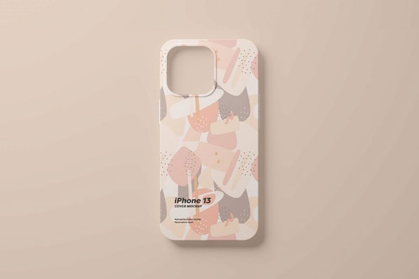 Top View of iPhone 13 Pro Cover Mockup