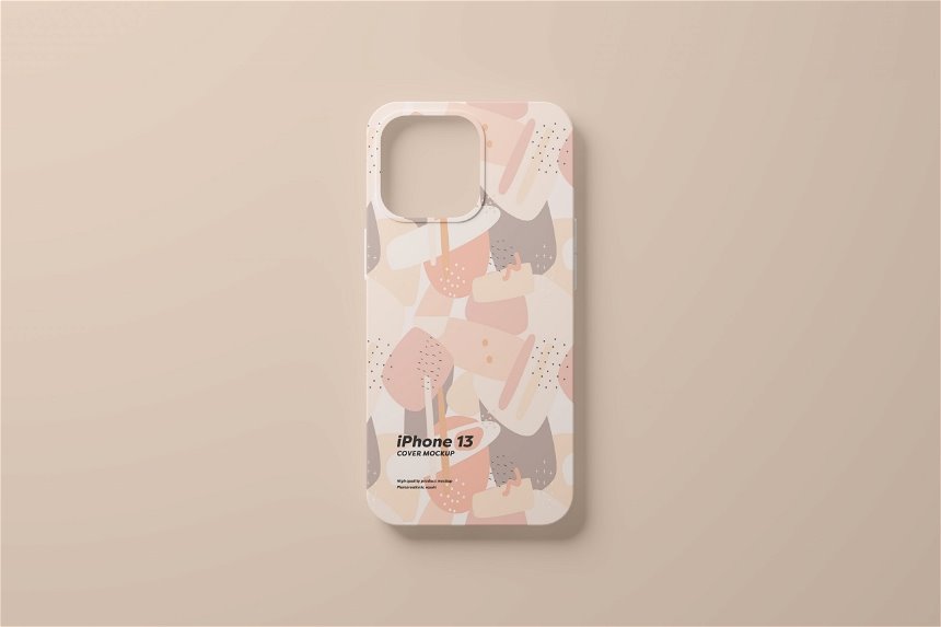 Top View of iPhone 13 Pro Cover Mockup
