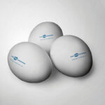Top View of Marking Eggs Mockup
