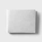 Top View of Minimal Leather Wallet Mockup