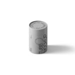 Top View of Minimal Paper Tube Mockup